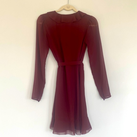 Aritzia Ruffle Wrap Dress - Picture 4 of 7